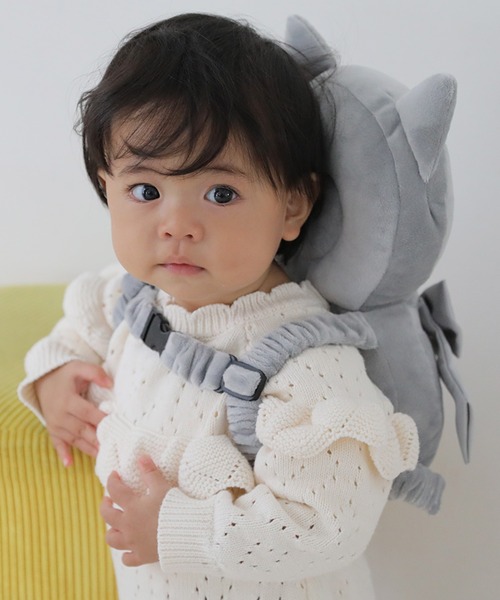 PUPPAPUPO（プッパプーポ）の「ごっつん防止 ヘッドガード クッション（その他ベビー用品・キッズ・グレー/ブラウン/ピンク・FREE）」の11枚目の写真