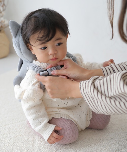 PUPPAPUPO（プッパプーポ）の「ごっつん防止 ヘッドガード クッション（その他ベビー用品・キッズ・グレー/ブラウン/ピンク・FREE）」の7枚目の写真
