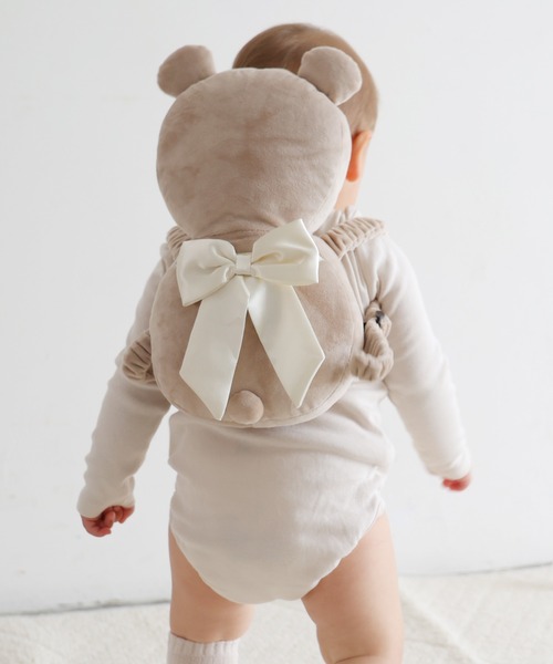 PUPPAPUPO（プッパプーポ）の「ごっつん防止 ヘッドガード クッション（その他ベビー用品・キッズ・グレー/ブラウン/ピンク・FREE）」の6枚目の写真