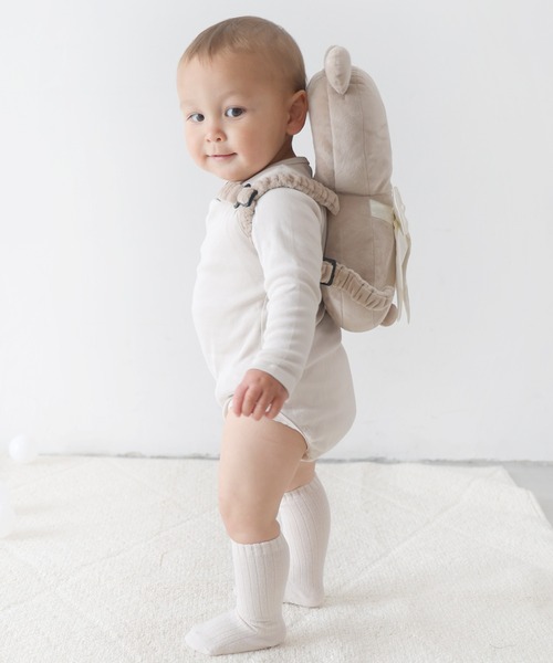 PUPPAPUPO（プッパプーポ）の「ごっつん防止 ヘッドガード クッション（その他ベビー用品・キッズ・グレー/ブラウン/ピンク・FREE）」の5枚目の写真