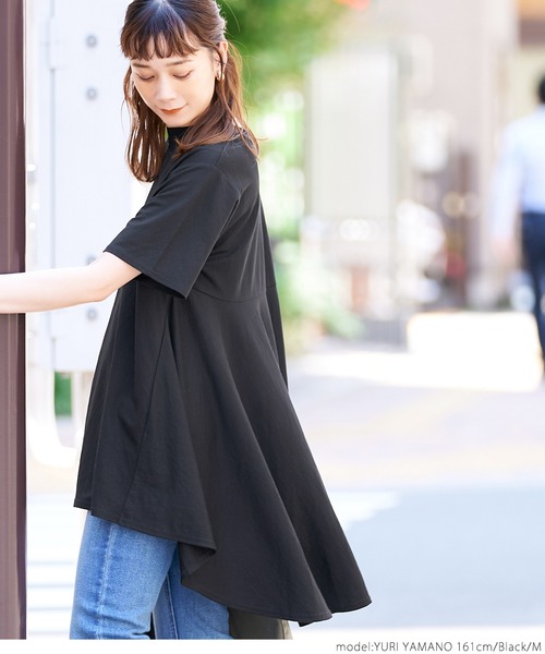 coca(coca)(コカ)の「接触冷感カットソーチュニック(チュニック・レディース・ホワイト/ブラック/カーキ/オレンジ・M/L)」の18枚目の写真