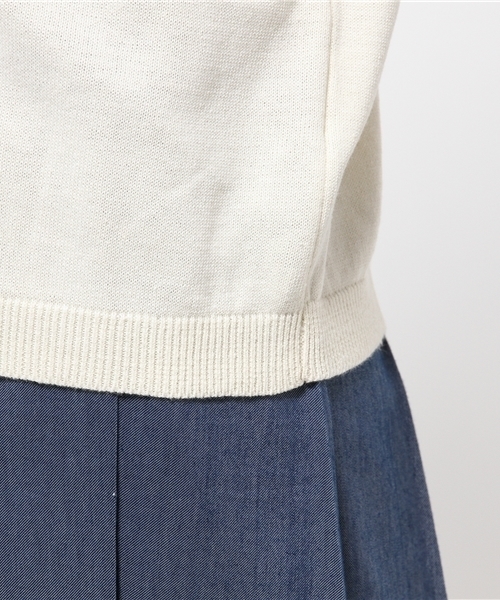 koe（コエ）の「コットン半袖ポケットツキプルオーバー（ニット/セーター・レディース・ブラック/LT.Gray/イエロー/ライトブルー/アイボリー・SMALL/LARGE/MEDIUM）」の13枚目の写真