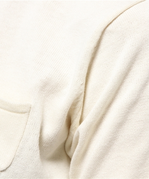 koe（コエ）の「コットン半袖ポケットツキプルオーバー（ニット/セーター・レディース・ブラック/LT.Gray/イエロー/ライトブルー/アイボリー・SMALL/LARGE/MEDIUM）」の14枚目の写真