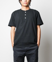 オープンエンド マックスウェイト ヘンリーネックTシャツ【W】【it】【FE】
