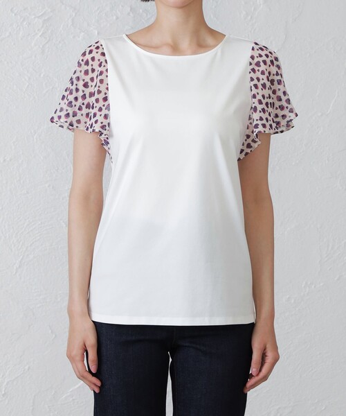 EPOCA THE SHOP(エポカザショップ)の「ハートスリーブカットソー(Tシャツ/カットソー・レディース・ブラック/ベージュ・38)」の5枚目の写真