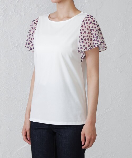 EPOCA THE SHOP(エポカザショップ)の「ハートスリーブカットソー(Tシャツ/カットソー・レディース・ブラック/ベージュ・38)」の6枚目の写真