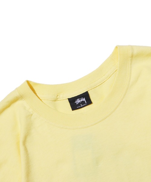 【Stussy】 イエロー トレーナー Mサイズ バックプリント stussy ステューシー 英文 バックプリント イエロー スウェット