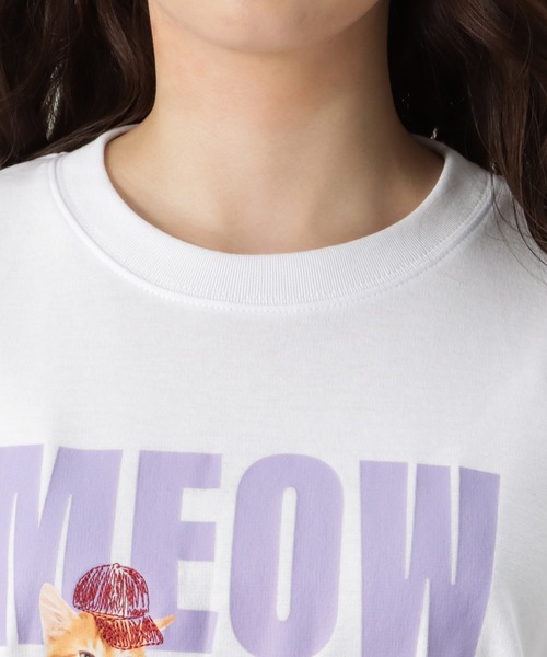 Mac-House(マックハウス)の「アニマルラクガキプリントTシャツ 半袖(Tシャツ/カットソー・メンズ・ホワイト/パープル/ブラック・L/M)」の12枚目の写真