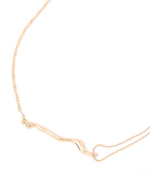 niko and...(ニコアンド)の「メタルツイストネックレス(ネックレス・レディース・グレー/イエロー・0)」の1枚目の写真