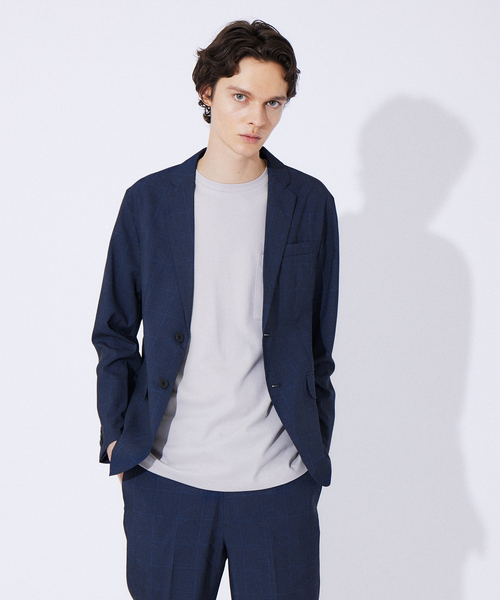 ABAHOUSE GRAY（アバハウスグレイ）の「【セットアップ対応/MASCHILE】AIR HOLE ジャケット（テーラードジャケット・メンズ・ライトグレー/ネイビー/グレー/ブルー・46/48/50/44）」の4枚目の写真