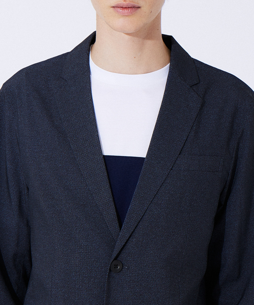 ABAHOUSE GRAY（アバハウスグレイ）の「【セットアップ対応/MASCHILE】AIR HOLE ジャケット（テーラードジャケット・メンズ・ライトグレー/ネイビー/グレー/ブルー・46/48/50/44）」の9枚目の写真