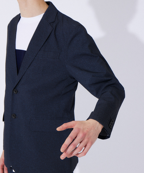 ABAHOUSE GRAY（アバハウスグレイ）の「【セットアップ対応/MASCHILE】AIR HOLE ジャケット（テーラードジャケット・メンズ・ライトグレー/ネイビー/グレー/ブルー・46/48/50/44）」の10枚目の写真