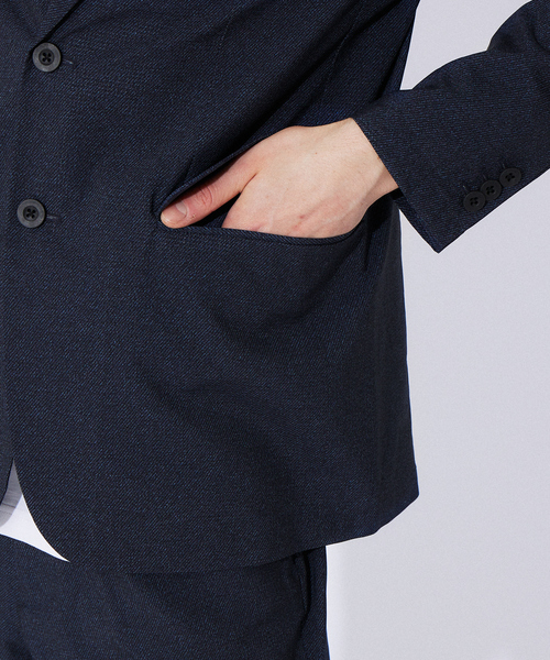 ABAHOUSE GRAY（アバハウスグレイ）の「【セットアップ対応/MASCHILE】AIR HOLE ジャケット（テーラードジャケット・メンズ・ライトグレー/ネイビー/グレー/ブルー・46/48/50/44）」の13枚目の写真