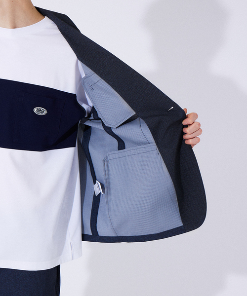 ABAHOUSE GRAY（アバハウスグレイ）の「【セットアップ対応/MASCHILE】AIR HOLE ジャケット（テーラードジャケット・メンズ・ライトグレー/ネイビー/グレー/ブルー・46/48/50/44）」の14枚目の写真