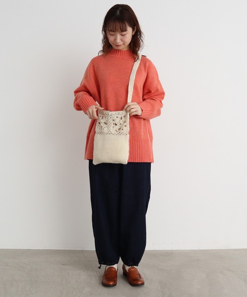 chambre de charme（シャンブルドゥシャーム）の「cdc ネパールハンドニット ポシェット（ショルダーバッグ・レディース・ホワイト・FREE）」の11枚目の写真