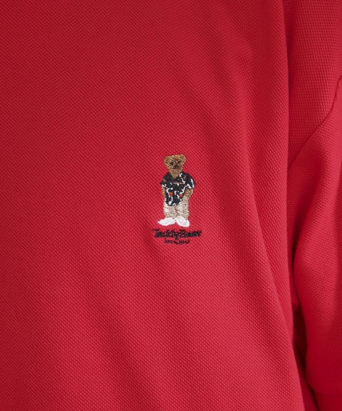 SENSE OF PLACE by URBAN RESEARCH(センスオブプレイスバイアーバンリサーチ)の「『別注』TeddyBear×SENSE OF PLACE テディベアカノコポロシャツ(ポロシャツ・メンズ・グリーン/ネイビー/レッド・MEDIUM/LARGE)」の7枚目の写真