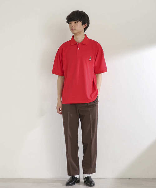 SENSE OF PLACE by URBAN RESEARCH(センスオブプレイスバイアーバンリサーチ)の「『別注』TeddyBear×SENSE OF PLACE テディベアカノコポロシャツ(ポロシャツ・メンズ・グリーン/ネイビー/レッド・MEDIUM/LARGE)」の10枚目の写真