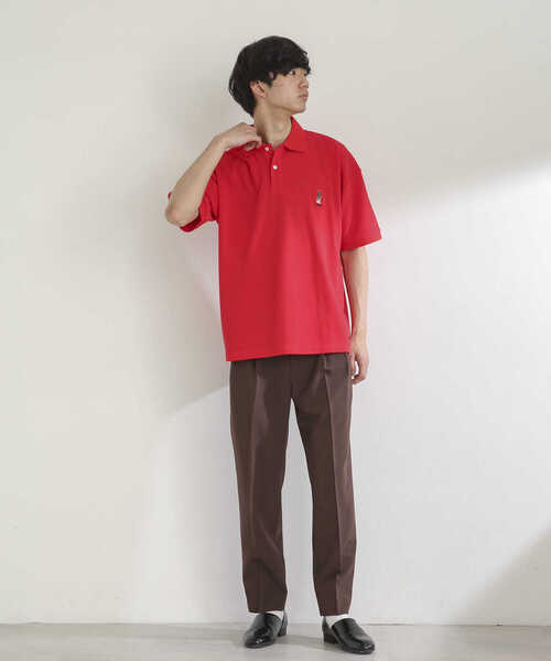 SENSE OF PLACE by URBAN RESEARCH(センスオブプレイスバイアーバンリサーチ)の「『別注』TeddyBear×SENSE OF PLACE テディベアカノコポロシャツ(ポロシャツ・メンズ・グリーン/ネイビー/レッド・MEDIUM/LARGE)」の11枚目の写真