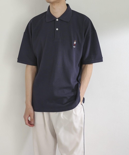 SENSE OF PLACE by URBAN RESEARCH(センスオブプレイスバイアーバンリサーチ)の「『別注』TeddyBear×SENSE OF PLACE テディベアカノコポロシャツ(ポロシャツ・メンズ・グリーン/ネイビー/レッド・MEDIUM/LARGE)」の13枚目の写真