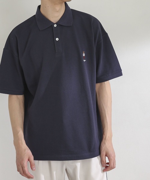 SENSE OF PLACE by URBAN RESEARCH(センスオブプレイスバイアーバンリサーチ)の「『別注』TeddyBear×SENSE OF PLACE テディベアカノコポロシャツ(ポロシャツ・メンズ・グリーン/ネイビー/レッド・MEDIUM/LARGE)」の14枚目の写真