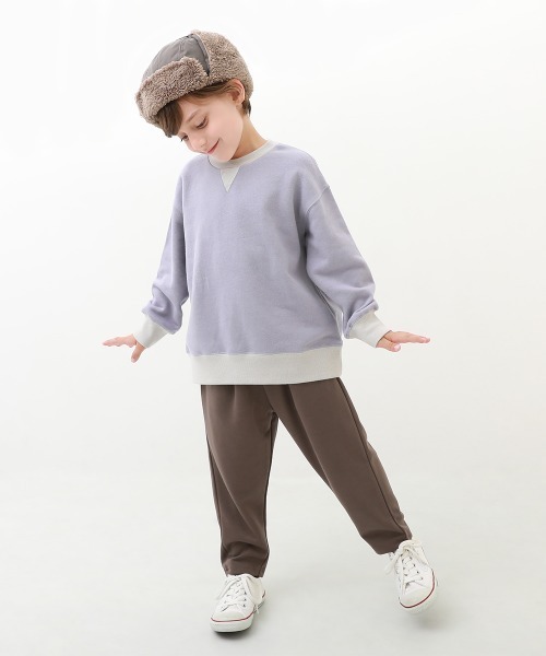 devirock（デビロック）の「ゆったり スウェットタックパンツ（スウェットパンツ・キッズ・ブラック/モカ/グレー系その他/ヘザーチャコール・110cm/100cm/120cm/130cm/140cm/150cm/160cm）」の8枚目の写真
