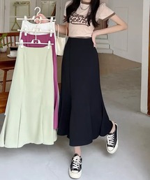 ロング丈マーメイドスカート