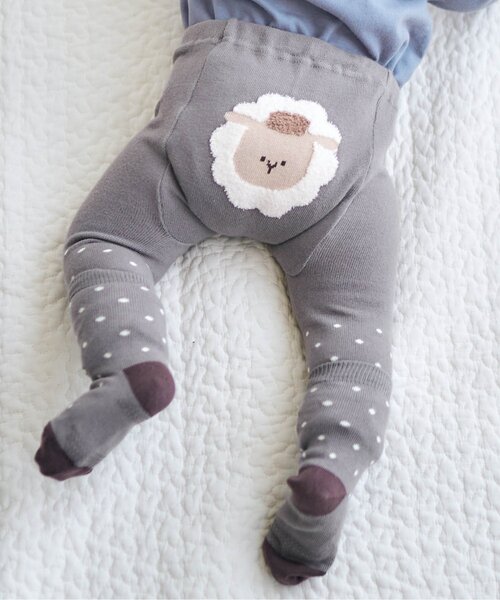 apres les cours（アプレレクール）の「おしりモチーフセパレートスパッツ（その他ベビーウェア・キッズ・イエロー/アイボリー/ブラウン/グレー/ピンク・80）」の3枚目の写真