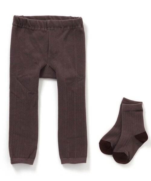 apres les cours（アプレレクール）の「おしりモチーフセパレートスパッツ（その他ベビーウェア・キッズ・イエロー/アイボリー/ブラウン/グレー/ピンク・80）」の8枚目の写真