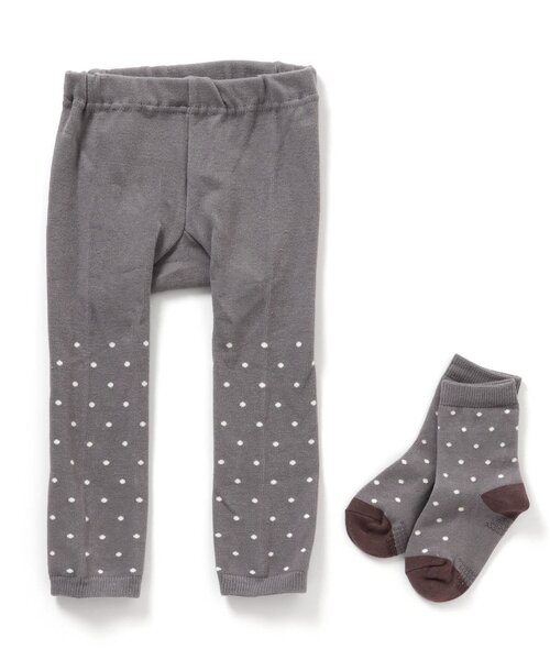 apres les cours（アプレレクール）の「おしりモチーフセパレートスパッツ（その他ベビーウェア・キッズ・イエロー/アイボリー/ブラウン/グレー/ピンク・80）」の9枚目の写真