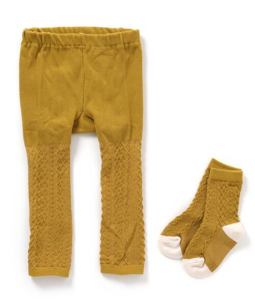 apres les cours（アプレレクール）の「おしりモチーフセパレートスパッツ（その他ベビーウェア・キッズ・イエロー/アイボリー/ブラウン/グレー/ピンク・80）」の12枚目の写真