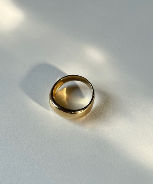 RIVE DROITE（リヴドロワ）の「R.good/アールドットグッド ステンレスウェーブリング（リング・レディース・ゴールド・13）」の4枚目の写真