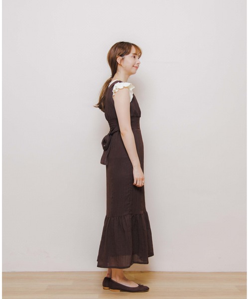 flower（フラワー）の「ビスチェマーメイドワンピース（ワンピース・レディース・ブラウン/グリーン・FREE）」の6枚目の写真