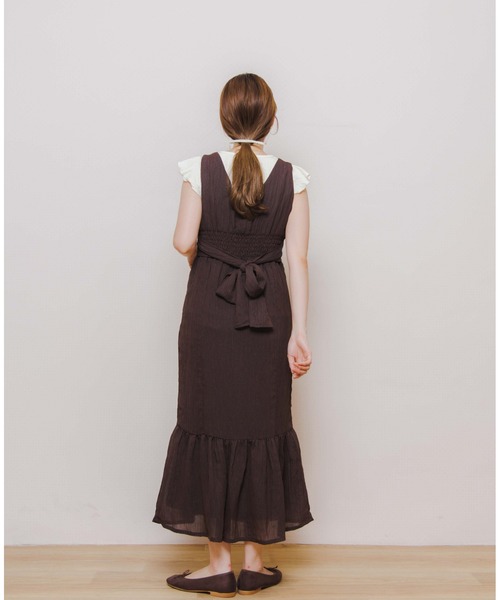flower（フラワー）の「ビスチェマーメイドワンピース（ワンピース・レディース・ブラウン/グリーン・FREE）」の7枚目の写真