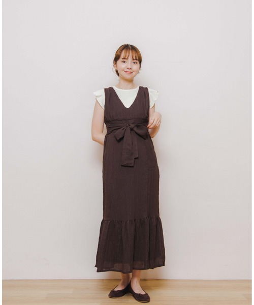 flower（フラワー）の「ビスチェマーメイドワンピース（ワンピース・レディース・ブラウン/グリーン・FREE）」の9枚目の写真