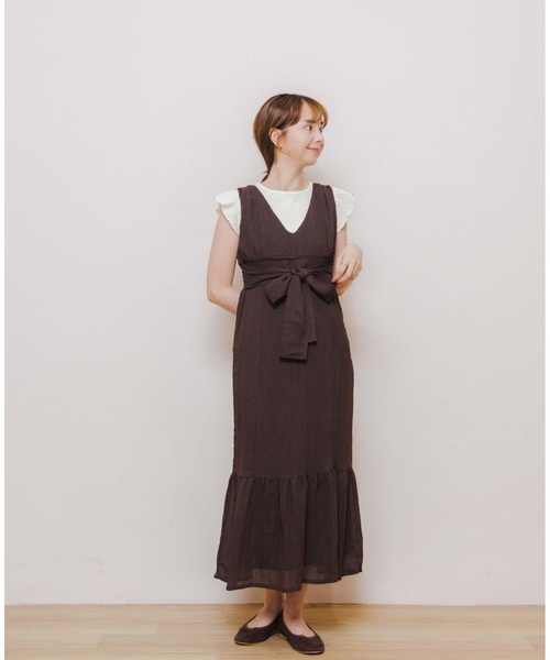 flower（フラワー）の「ビスチェマーメイドワンピース（ワンピース・レディース・ブラウン/グリーン・FREE）」の10枚目の写真