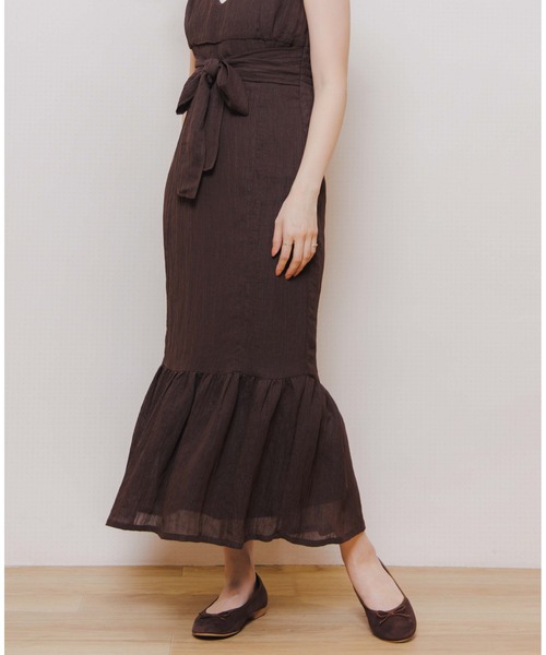 flower（フラワー）の「ビスチェマーメイドワンピース（ワンピース・レディース・ブラウン/グリーン・FREE）」の12枚目の写真