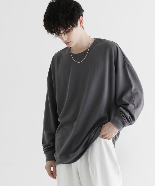 TRスムースドルマン 長袖ポンチカットソー（Tシャツ/カットソー