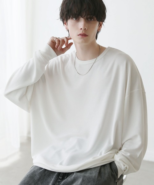 セール】TRスムースドルマン 長袖ポンチカットソー（Tシャツ