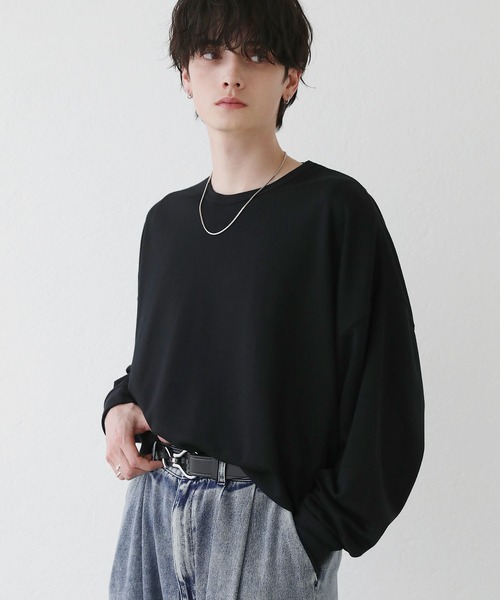 セール】TRスムースドルマン 長袖ポンチカットソー（Tシャツ