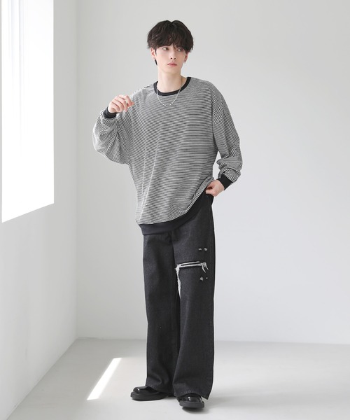 セール】TRスムースドルマン 長袖ポンチカットソー（Tシャツ