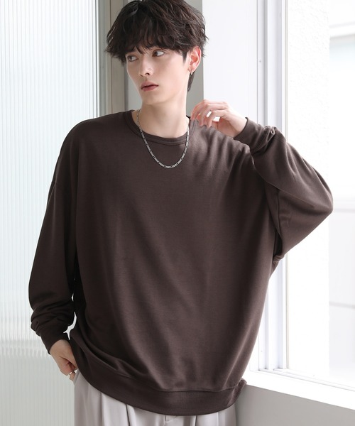 セール】TRスムースドルマン 長袖ポンチカットソー（Tシャツ