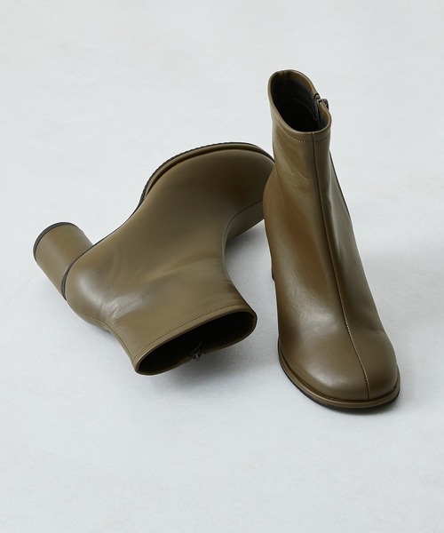 ORiental TRaffic（オリエンタルトラフィック）の「オブリークトゥラウンドヒールブーツ 21403（ブーツ・レディース・ブラック/ブラウン/カーキ・LL/S/M/L/3L/SS）」の19枚目の写真