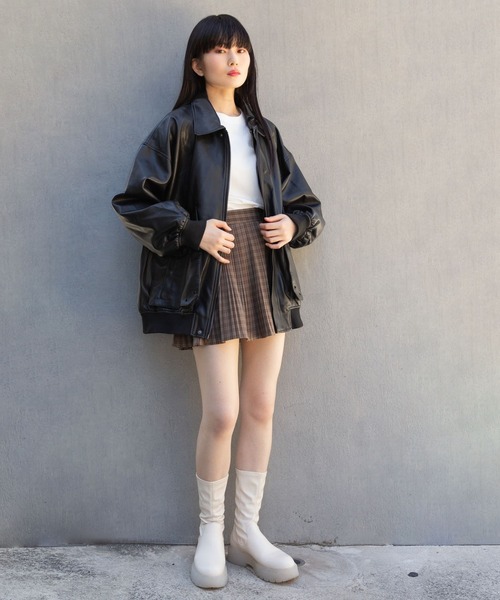 LADY VOLUME（レディーボリューム）の「Lady Volume／8032-1 レザージャケット 2162215（ブルゾン・レディース・ブラック・FREE）」の12枚目の写真