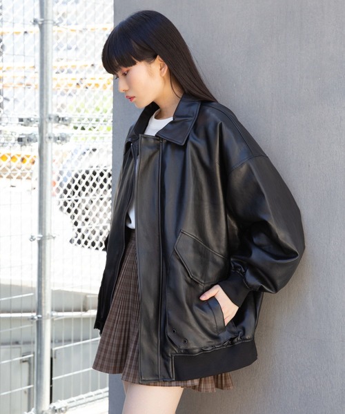 LADY VOLUME（レディーボリューム）の「Lady Volume／8032-1 レザージャケット 2162215（ブルゾン・レディース・ブラック・FREE）」の16枚目の写真