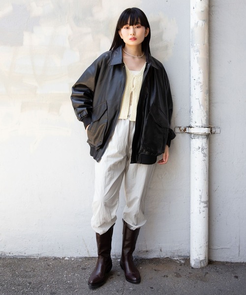 LADY VOLUME（レディーボリューム）の「Lady Volume／8032-1 レザージャケット 2162215（ブルゾン・レディース・ブラック・FREE）」の17枚目の写真