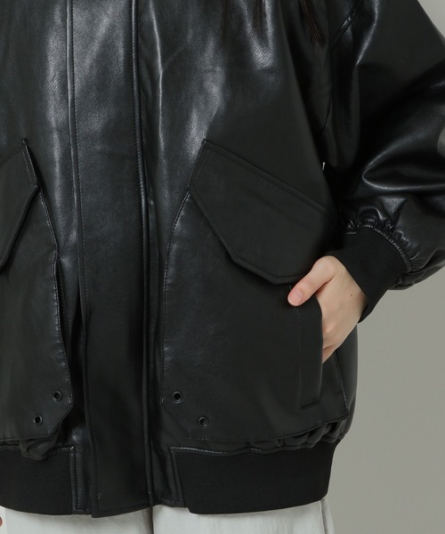 Lady Volume／8032-1 レザージャケット 2162215（ブルゾン）｜LADY