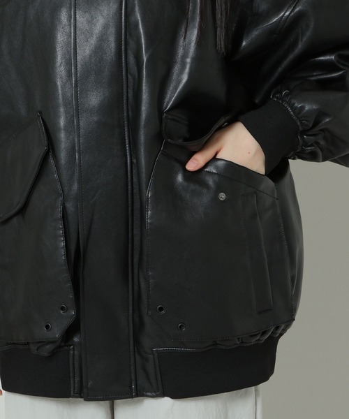 Lady Volume／8032-1 レザージャケット 2162215（ブルゾン）｜LADY
