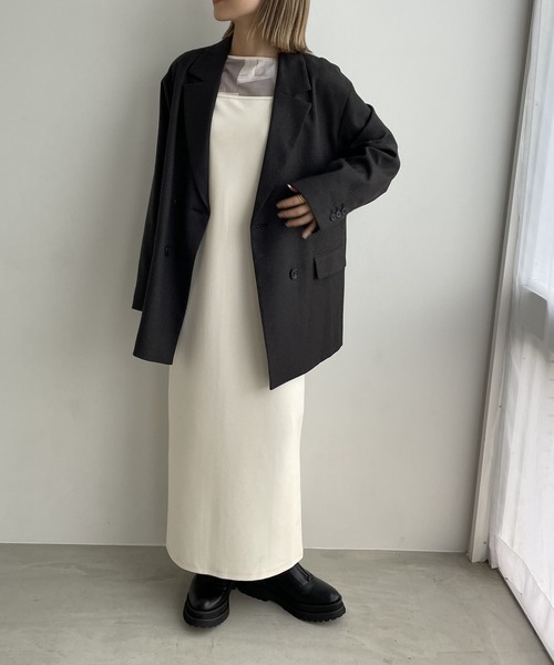 LOWRYS FARM(ローリーズファーム)の「テーラードジャケット 344594(テーラードジャケット・レディース・ブラック/アイボリー/ブラウン・FREE)」の5枚目の写真