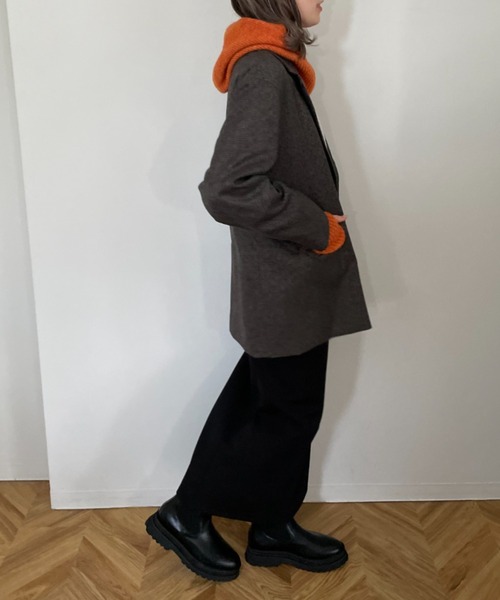 LOWRYS FARM(ローリーズファーム)の「テーラードジャケット 344594(テーラードジャケット・レディース・ブラック/アイボリー/ブラウン・FREE)」の12枚目の写真