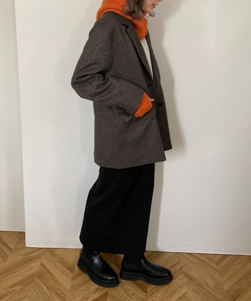 LOWRYS FARM(ローリーズファーム)の「テーラードジャケット 344594(テーラードジャケット・レディース・ブラック/アイボリー/ブラウン・FREE)」の13枚目の写真